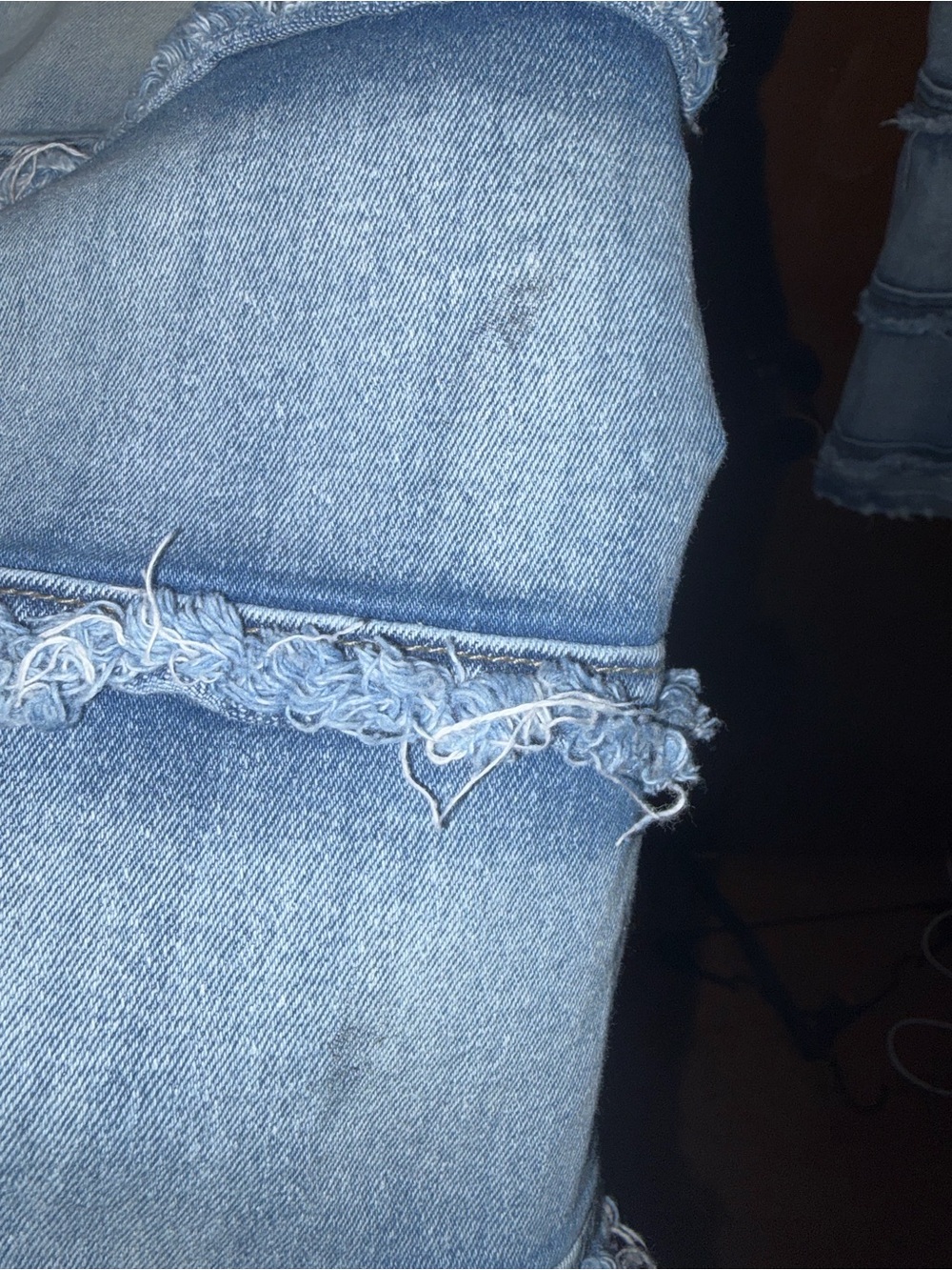Men's Light Blue Distressed Bootcut Jeans - Picture 4 of 6